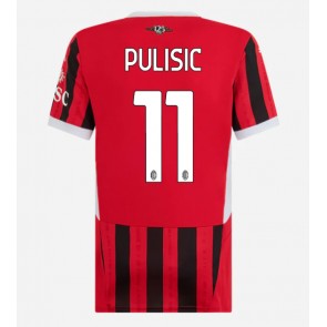 AC Milan Christian Pulisic #11 Hjemmebanetrøje Dame 2024-25 Kort ærmer